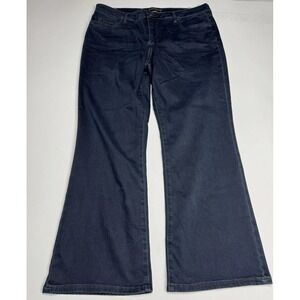 KUT from the Kloth Sz. 14 Kelsey Fab Ab Ankle Flare Blue Jeans High Rise *NWT